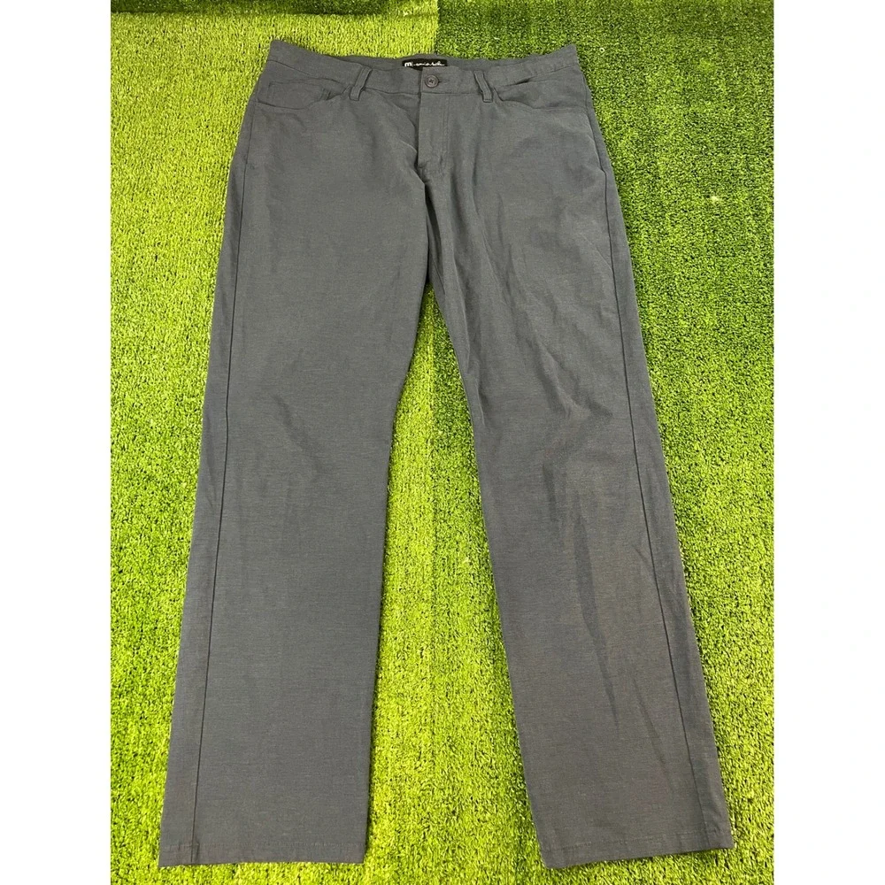 Travis Mathew Mens 36 Blue Performance‎ Golf Pants Stretch Chino 5-Pocket 36x31